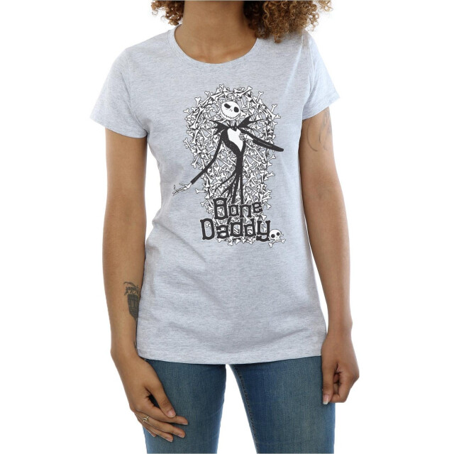 Li-cense Disney dames nightmare before christmas bone daddy katoenen t-shirt UTBI35505_sportsgrey large
