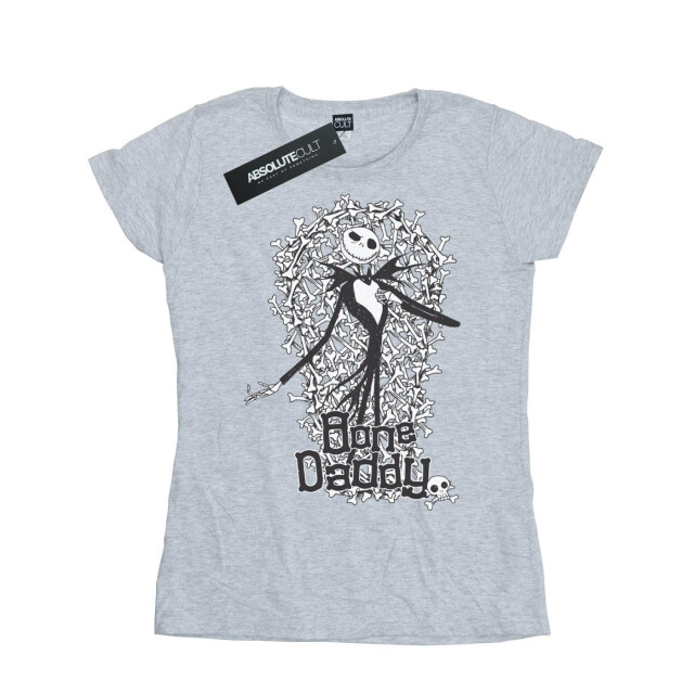 Li-cense Disney dames nightmare before christmas bone daddy katoenen t-shirt UTBI35505_sportsgrey large
