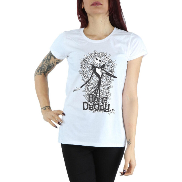 Li-cense Disney dames nightmare before christmas bone daddy katoenen t-shirt UTBI35505_white large