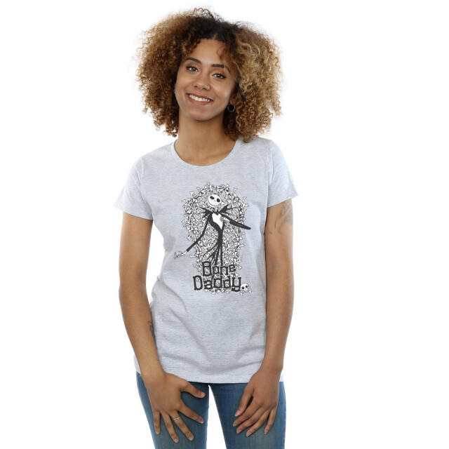 Li-cense Disney dames nightmare before christmas bone daddy katoenen t-shirt UTBI35505_sportsgrey large