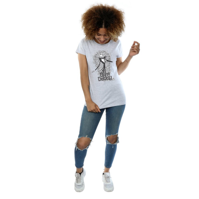 Li-cense Disney dames nightmare before christmas bone daddy katoenen t-shirt UTBI35505_sportsgrey large