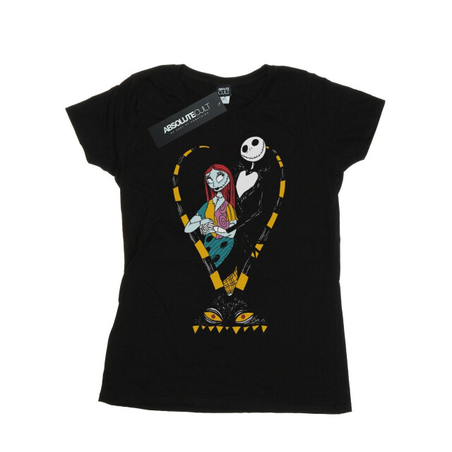 Li-cense Disney dames nightmare before christmas jack and sally love katoenen t-shirt UTBI35547_black large