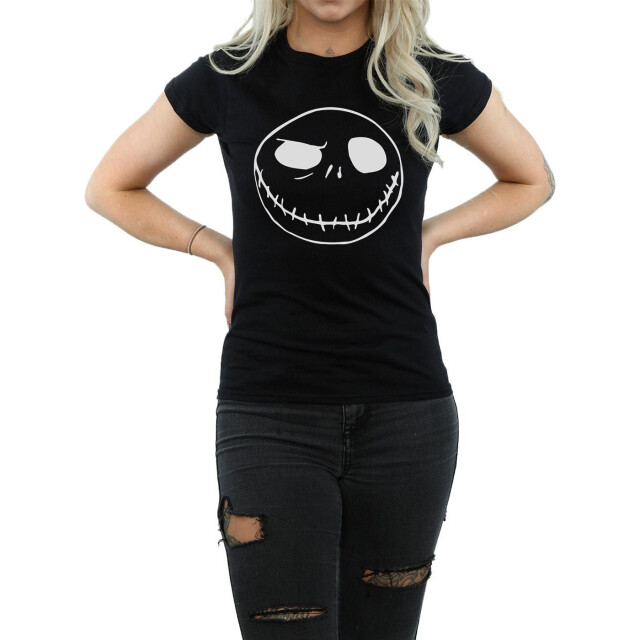 Li-cense Disney dames nightmare before christmas jack´s big face katoenen t-shirt UTBI35527_black large
