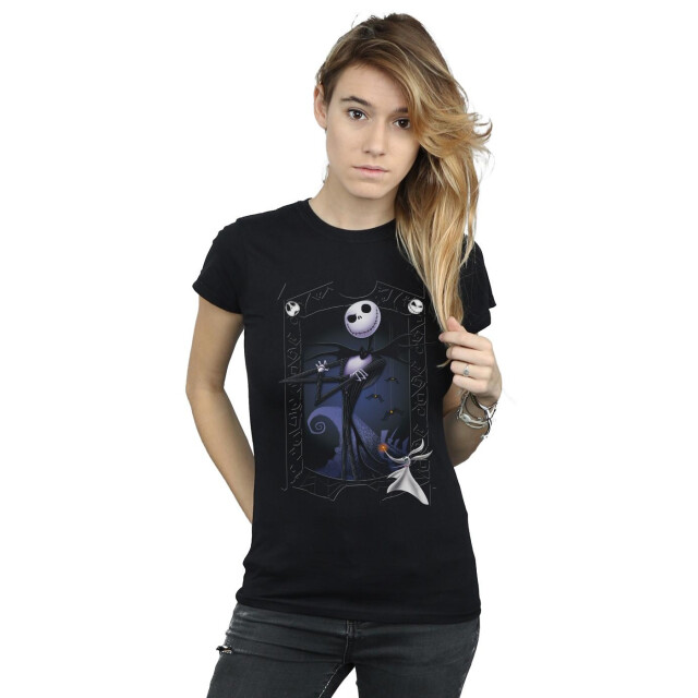 Li-cense Disney dames nightmare before christmas pumpkin king katoenen t-shirt UTBI35548_black large