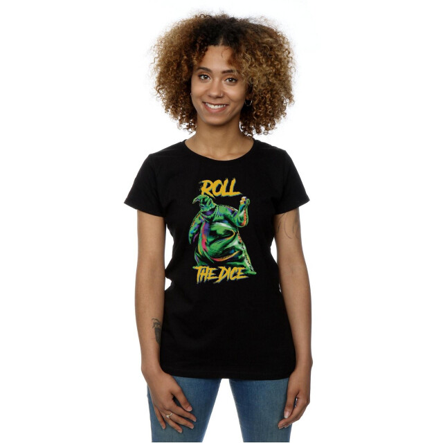 Li-cense Disney dames nightmare before christmas oogie boogie dobbelsteen katoenen t-shirt UTBI35526_black large
