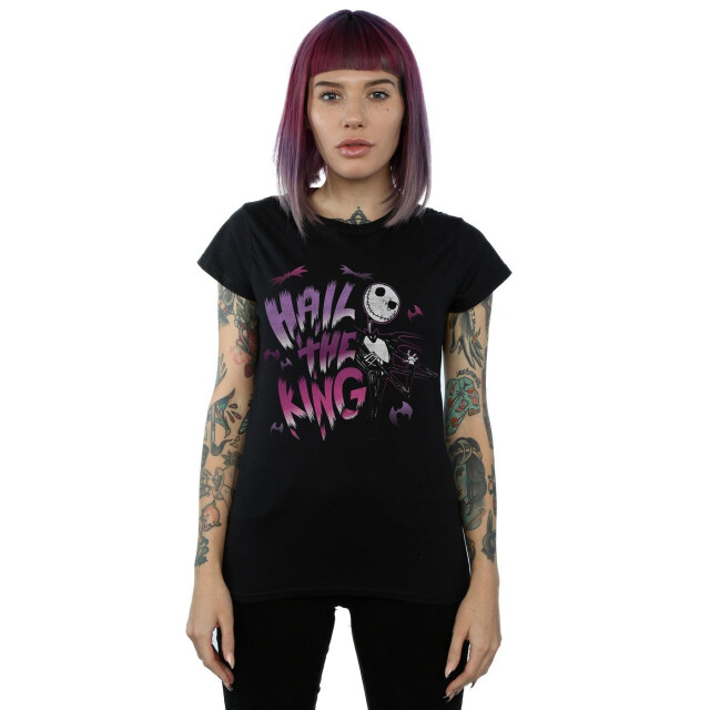 Li-cense Disney dames nightmare before christmas hail the king katoenen t-shirt UTBI35550_black large