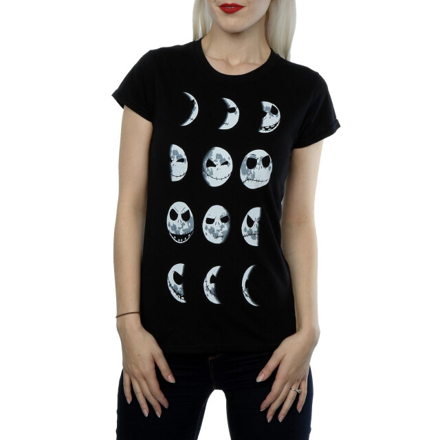 Li-cense Disney dames nightmare before christmas jack moon katoenen t-shirt UTBI35546_black large