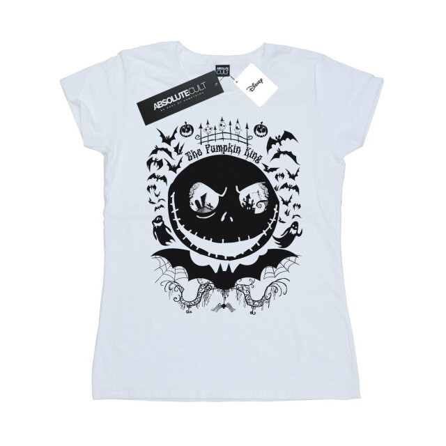 Li-cense Disney dames nightmare before christmas jack the pumpkin king katoenen t-shirt UTBI35573_white large