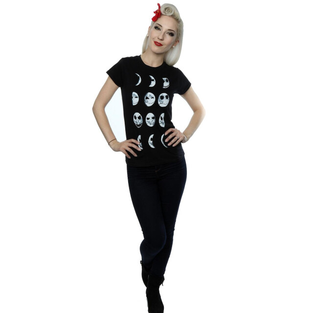 Li-cense Disney dames nightmare before christmas jack moon katoenen t-shirt UTBI35546_black large