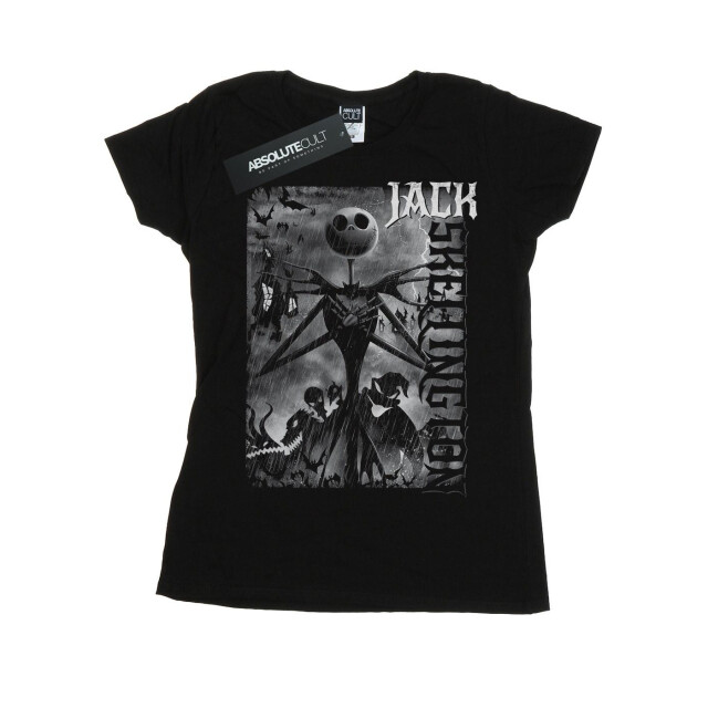 Li-cense Disney dames nightmare before christmas skellington katoenen t-shirt UTBI35571_black large