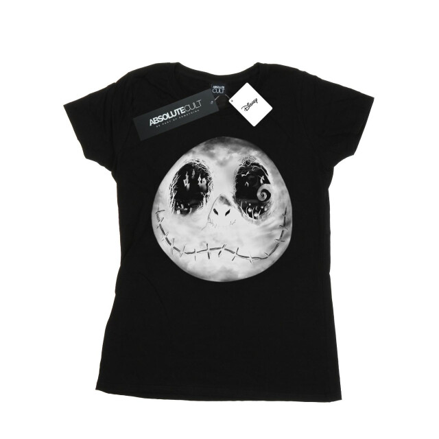 Li-cense Disney dames nightmare before christmas jack moon gezicht katoenen t-shirt UTBI35549_black large