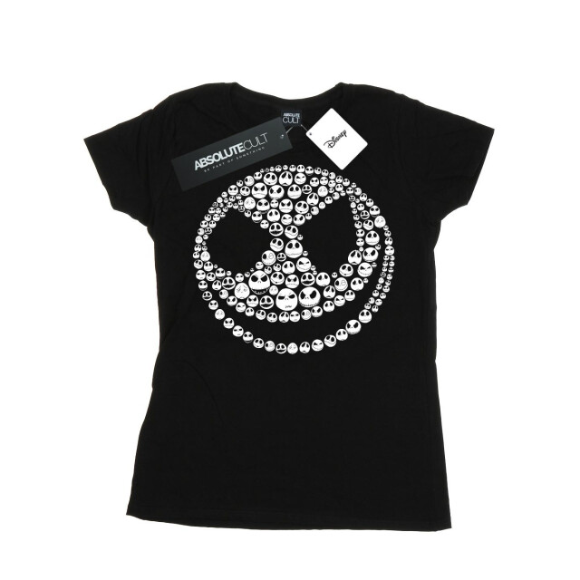 Li-cense Disney dames nightmare before christmas jack skull collage t-shirt van katoen UTBI35592_black large