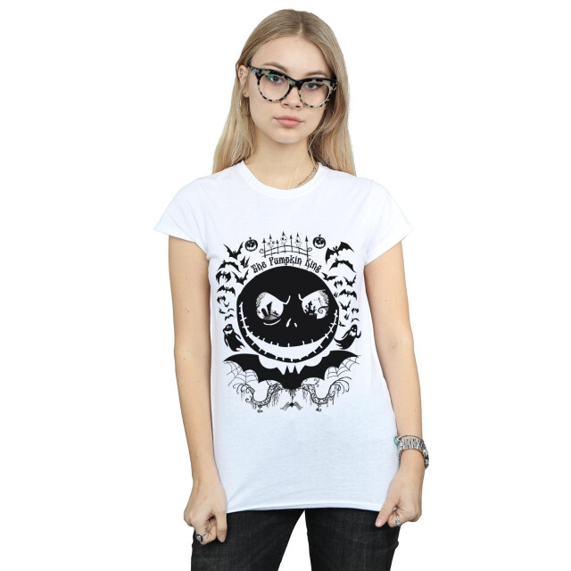 Li-cense Disney dames nightmare before christmas jack the pumpkin king katoenen t-shirt UTBI35573_white large