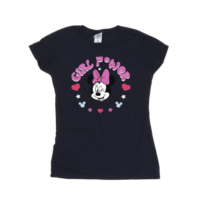 Li-cense Disney dames minnie mouse girl power katoenen t-shirt UTBI33778_navyblue large