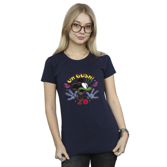 Li-cense Disney dames mickey mouse oh gosh pop art katoenen t-shirt UTBI33777_navyblue large