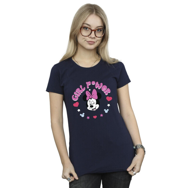 Li-cense Disney dames minnie mouse girl power katoenen t-shirt UTBI33778_navyblue large