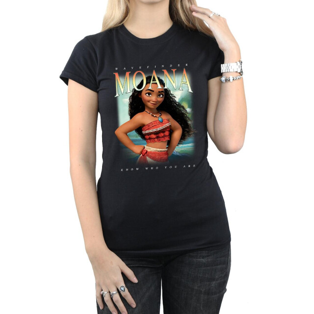 Li-cense Disney dames moana montage katoenen t-shirt UTBI33915_black large