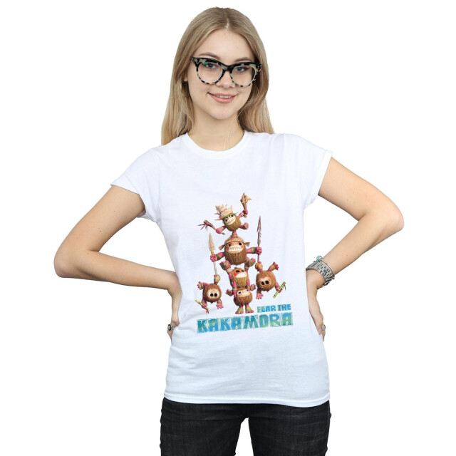 Li-cense Disney dames moana vrees de kakamora katoenen t-shirt UTBI33935_white large