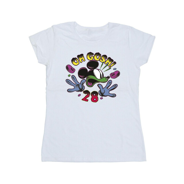 Li-cense Disney dames mickey mouse oh gosh pop art katoenen t-shirt UTBI33777_white large