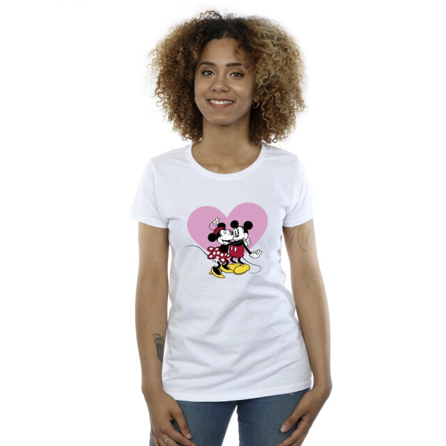 Li-cense Disney dames mickey mouse love languages katoenen t-shirt UTBI33633_white large
