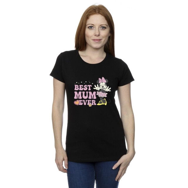Li-cense Disney dames best mum ever katoenen t-shirt UTBI33675_black large