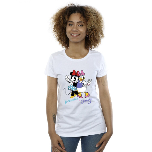 Li-cense Disney dames minnie mouse en madeliefje t-shirt katoen UTBI33596_white large