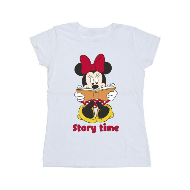 Li-cense Disney dames minnie mouse story time katoenen t-shirt UTBI33597_white large