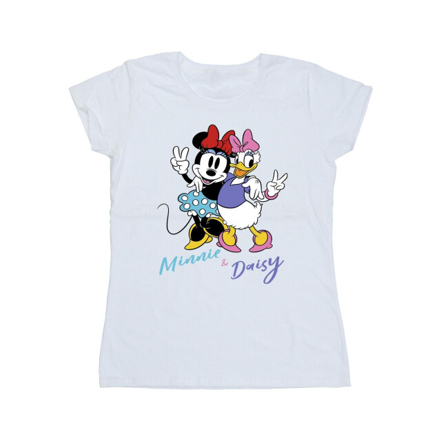 Li-cense Disney dames minnie mouse en madeliefje t-shirt katoen UTBI33596_white large
