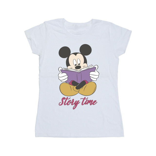 Li-cense Disney dames mickey mouse story time katoenen t-shirt UTBI33616_white large