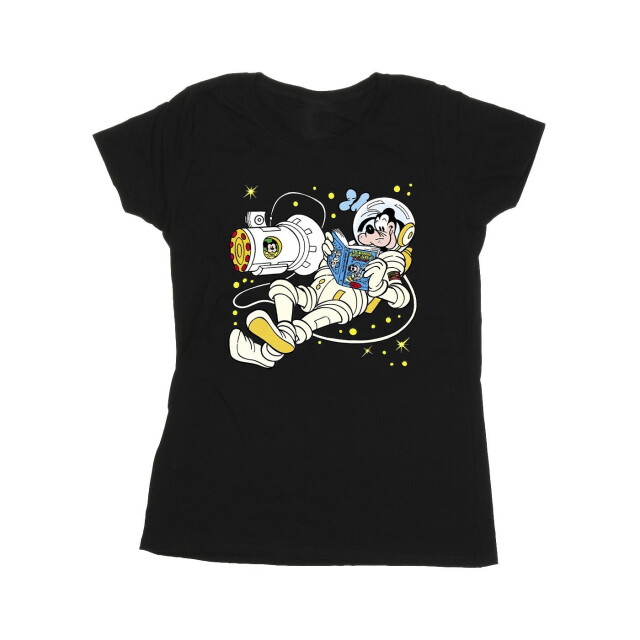 Li-cense Disney dames goofy lezen in de ruimte katoenen t-shirt UTBI33615_black large