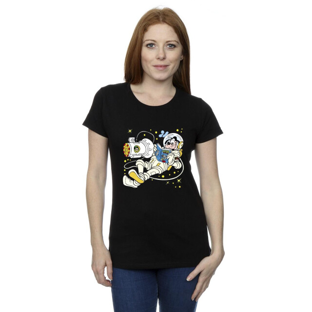 Li-cense Disney dames goofy lezen in de ruimte katoenen t-shirt UTBI33615_black large