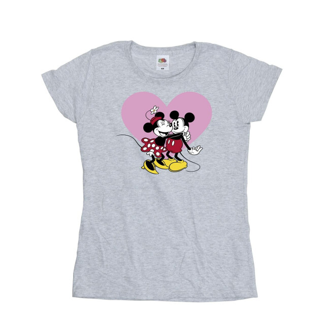 Li-cense Disney dames mickey mouse love languages katoenen t-shirt UTBI33633_sportsgrey large