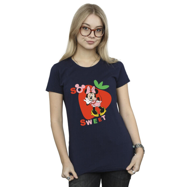 Li-cense Disney dames minnie mouse so sweet strawberry katoenen t-shirt UTBI33713_navyblue large