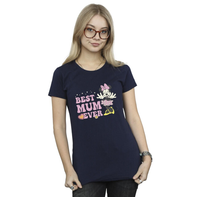 Li-cense Disney dames best mum ever katoenen t-shirt UTBI33675_navyblue large