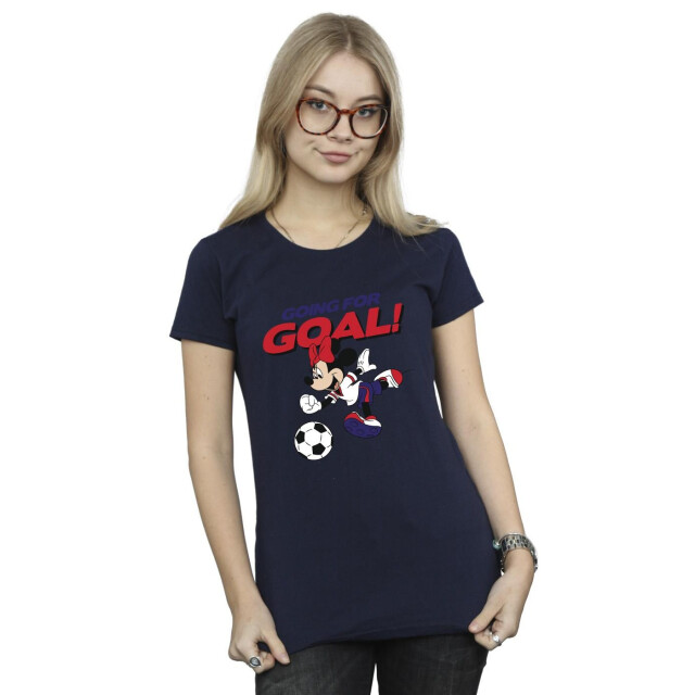 Li-cense Disney dames minnie mouse gaan voor doel katoenen t-shirt UTBI33508_navyblue large