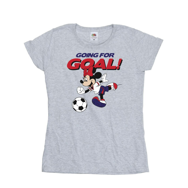 Li-cense Disney dames minnie mouse gaan voor doel katoenen t-shirt UTBI33508_sportsgrey large