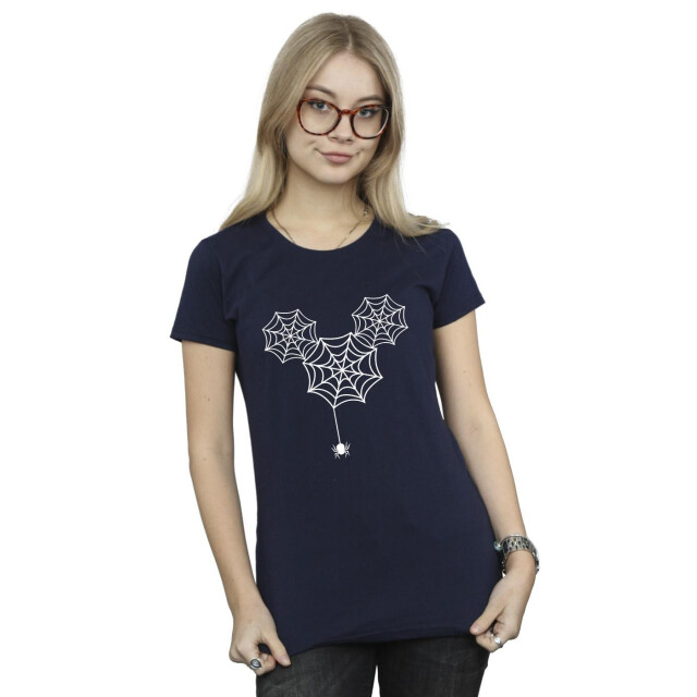 Li-cense Disney dames mickey mouse spinnenwebhoofd katoenen t-shirt UTBI33529_navyblue large