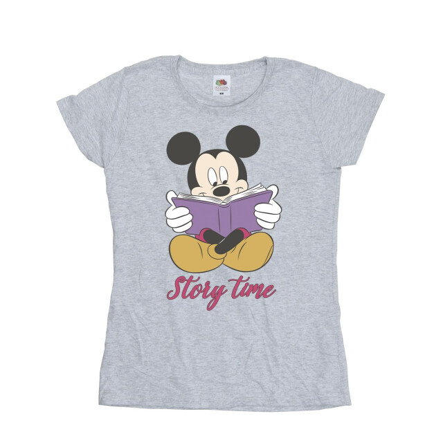 Li-cense Disney dames mickey mouse story time katoenen t-shirt UTBI33616_sportsgrey large