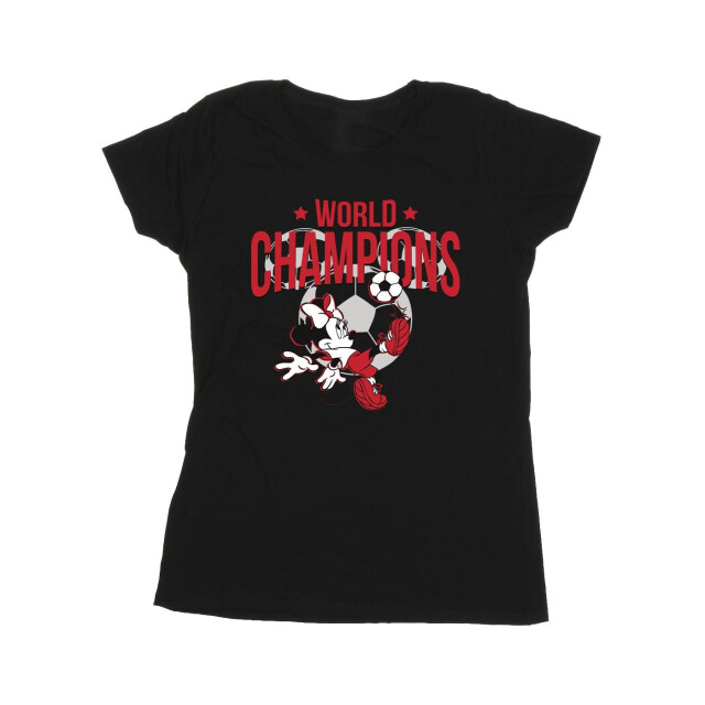 Li-cense Disney dames minnie mouse wereldkampioen katoenen t-shirt UTBI33489_black large