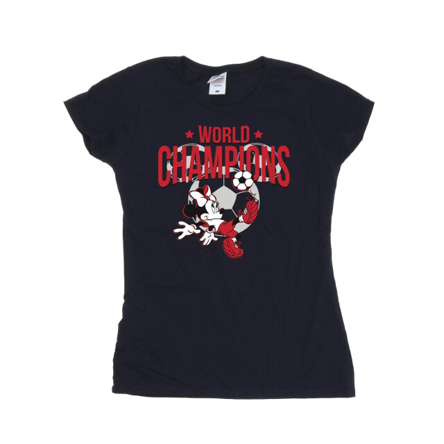 Li-cense Disney dames minnie mouse wereldkampioen katoenen t-shirt UTBI33489_navyblue large