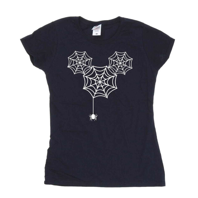 Li-cense Disney dames mickey mouse spinnenwebhoofd katoenen t-shirt UTBI33529_navyblue large