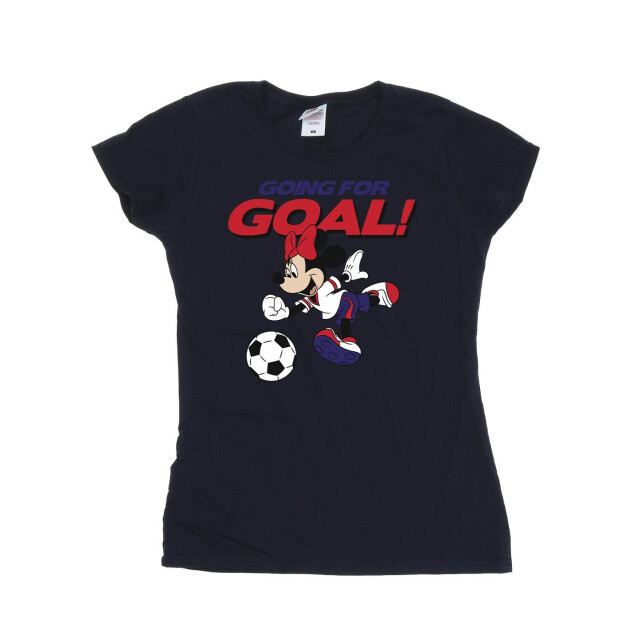 Li-cense Disney dames minnie mouse gaan voor doel katoenen t-shirt UTBI33508_navyblue large