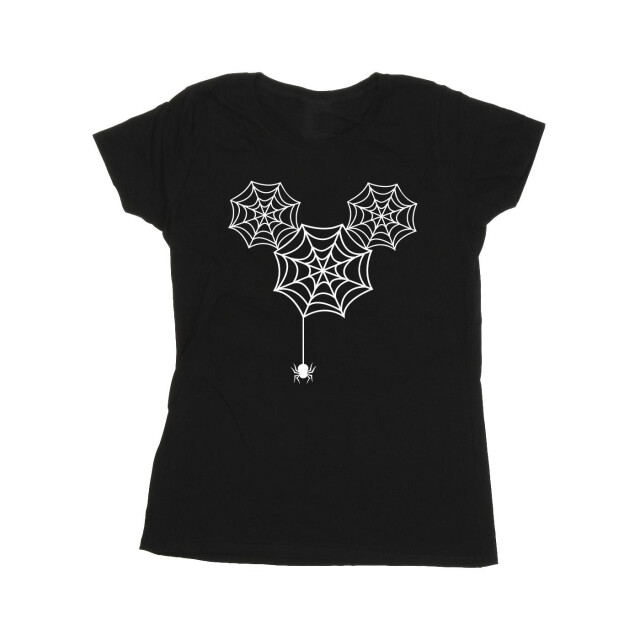 Li-cense Disney dames mickey mouse spinnenwebhoofd katoenen t-shirt UTBI33529_black large