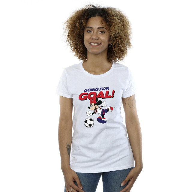 Li-cense Disney dames minnie mouse gaan voor doel katoenen t-shirt UTBI33508_white large