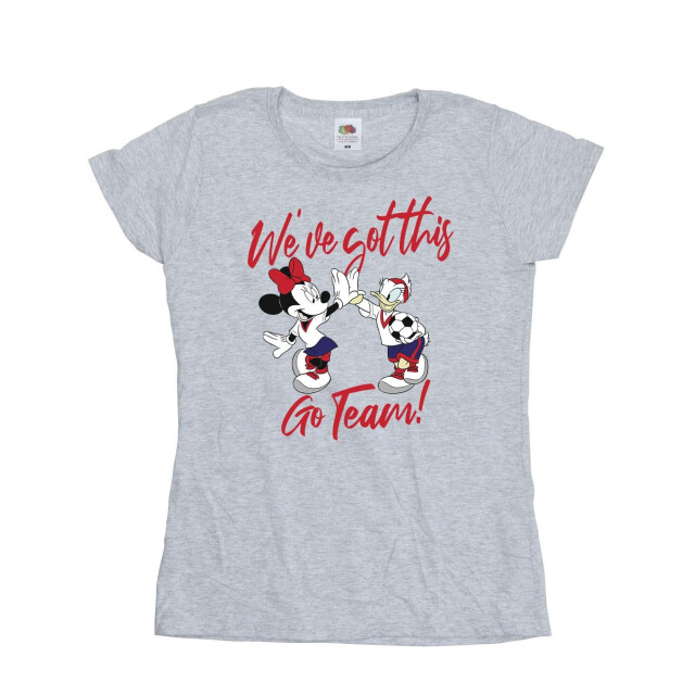 Li-cense Disney dames minnie daisy we´ve got this katoenen t-shirt UTBI33467_sportsgrey large