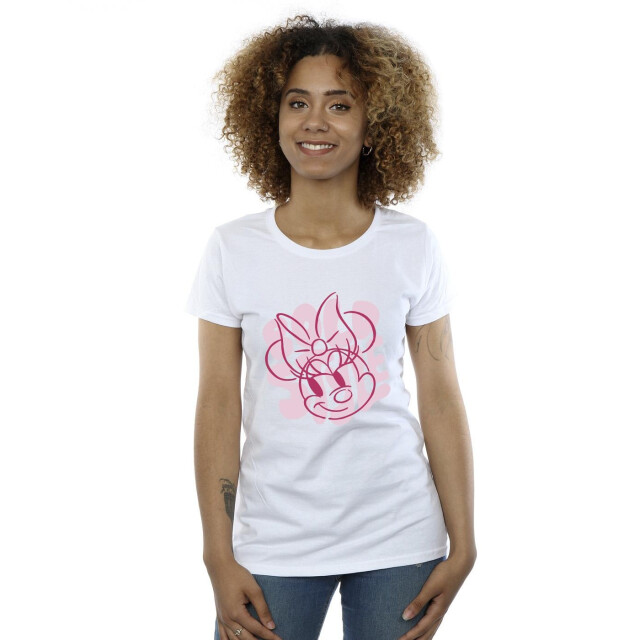 Li-cense Disney dames minnie mouse bold style katoenen t-shirt UTBI33361_white large