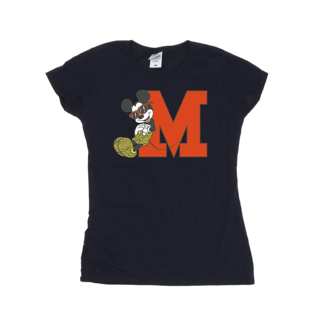 Li-cense Disney dames mickey mouse luipaardbroek katoenen t-shirt UTBI33378_navyblue large