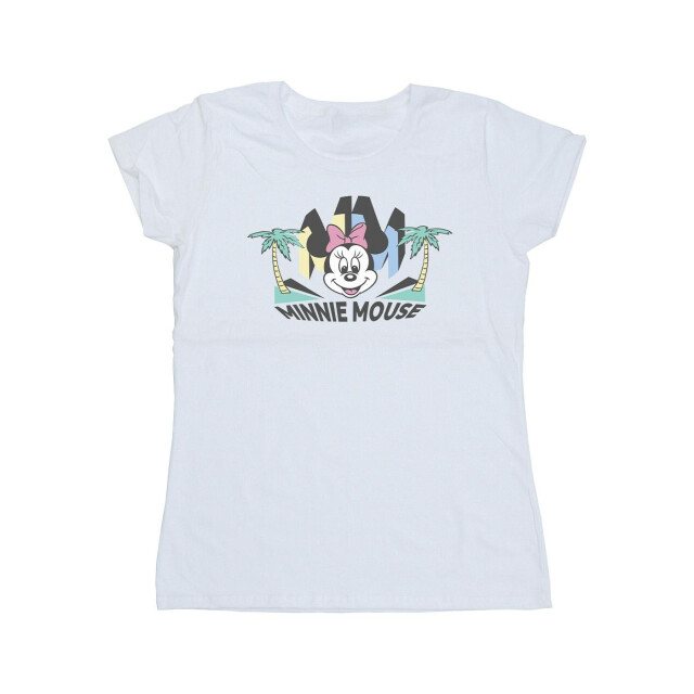 Li-cense Disney dames minnie mm palm katoenen t-shirt UTBI33333_white large