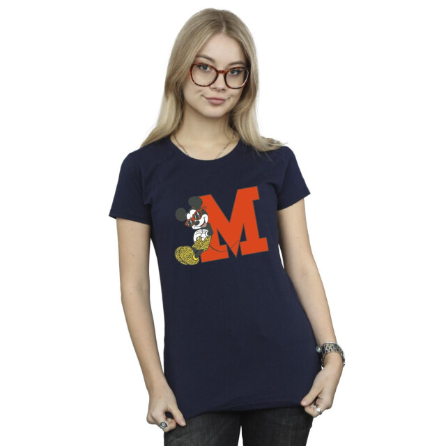 Li-cense Disney dames mickey mouse luipaardbroek katoenen t-shirt UTBI33378_navyblue large
