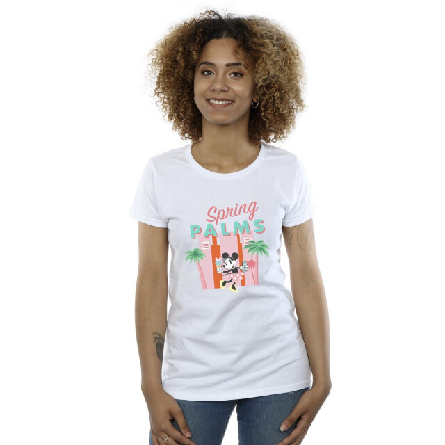 Li-cense Disney dames minnie mouse lentepalmen katoenen t-shirt UTBI33342_white large